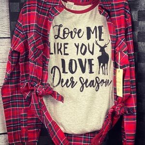 Plaid top